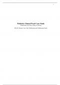 NR 602 Week 4 Pediatric Clinical Pearl Case Study Assignment, NR 602 -Primary Care of the Childbearing and Childrearing Family, Chamberlain