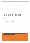 Samenvatting inleiding tot het recht 