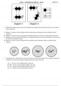 CHEM 101 Unit 3 Progress Check: MCQ questions and answers