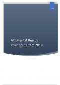 ATI Mental Health Proctored Exam 2019