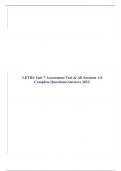 LETRS Unit 7 Assessment Test & All Sessions 1-6 Complete Questions/Answers 2023.