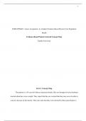 NURS-FPX6011: Latest Assignment: A+ Graded: Evidence-Based Practice Care Population Health Evidence-Based Patient-Centered Concept Map Capella University