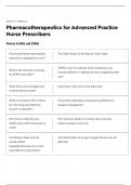 NR 508: Pharmacotherapeutics for Advanced Practice Nurse Prescribers