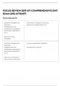 ATI COMPREHENSIVE EXIT EXAM 