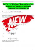 MATH 110 Module 8 Exam Questions and Correct Answers- Portage Learning 2023 Graded A+