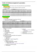 Cardiac dysrhythmia management & pacemakers