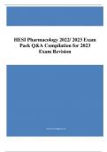 2022/ 2023 HESI Pharmacology V1 Actual Screenshots & V2 Actual Exam Bundle & Verified Pharmacology Exam Q&A Compilation | Best for 2023 Exam