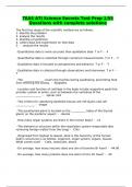 TEAS ATI Science Secrets Test Prep 1/55 Questions with complete solutions