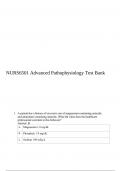 NURS_6501 Advanced Pathophysiology Test Bank.