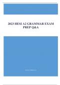  2023 HESI A2 GRAMMAR EXAM PREP Q&A 