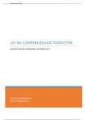 ATI RN COMPREHENSIVE PREDICTOR - QUESTIONS & ANSWERS (SCORED A+) ACTUAL SCREENSHOTS BEST VERSION 2019