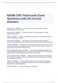 NASM CNC Flashcards Exam Questions with All Correct Answers 