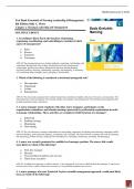 Test Bank Essentials of Nursing Leadership & Management 8th Edition Sally A. Weiss | Complete Guide 2023