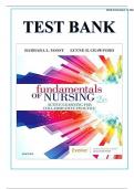 TEST BANK FOR FUNDAMENTALS OF NURSING ACTIVE LEARNING FOR COLLABORATIVE PRACTICE 2ND EDITION, BY BARBARA L YOOST