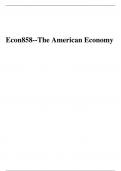 Econ858--The American Economy