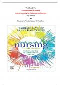 Test Bank For Fundamentals of Nursing Active Learning for Collaborative Practice 3rd Edition By Barbara L. Yoost, Lynne R. Crawford | Chapter 1 – 42, Latest Edition|