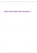 NMLS SAFE EXAM 2023 Graded A+