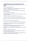 CLEP Biology Study Guide Exam P3 2023