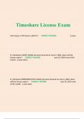 Timeshare License Exam 2023/2024