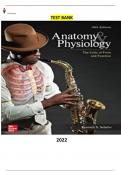 Test Bank - Anatomy & Physiology: The Unity of Form and Function 9th Edition by Kenneth Saladin - Complete, Elaborated and Latest Test Bank. ALL Units (1-29) Included and Updated|1083 Pages|