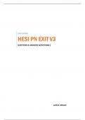 HESI PN EXIT V3 - QUESTIONS & ANSWERS W/RATIONALS (SCORED 97%) 100% VERIFIED LATEST UPDATE