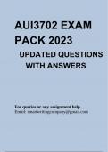 AUI3702 EXAM PACK 2023