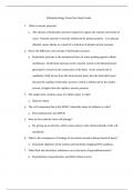 NURS611 / NURS 611 Exam 1 Study Guide Advanced Pathophysiology - Questions & Answers Maryville University