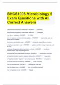 Bundle For BHCS1006  Exam Questions and Answers All Correct