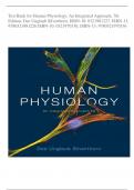 Test Bank for Human Physiology An Integrated Approach, 7th