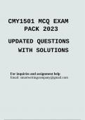 CMY1501 EXAM PACK 2023