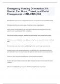 Emergency Nursing Orientation 3.0: Dental, Ear, Nose, Throat, and Facial Emergencies - ENA-ENO-C33