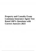 Property and Casualty Insurance Exam Questions With Answers Latest 2024, Property and Casualty Insurance Licensing Exam Questions and Answers, Property and Casualty Insurance Exam Questions and Answers, Property and Casualty Insurance Exam Louisiana Insur