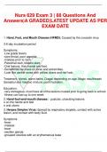 NURS 629 PEDIATRICS ACTUAL EXAMS 1, 2 & 3 LATEST 2024/2025 WITH REAL EXAM QUESTIONS AND CORRECT ANSWERS/ MARYVILLE NURS 629 ACTUAL EXAMS PEDS REVIEW TEST BANK (100% CORRECT) MVU 629