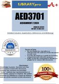 AED3701 ASSIGNMENT 2 (COMPLETE ANSWERS) 2024