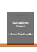 Business ethics and the environment 