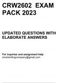 CRW2602 EXAM PACKS 2023