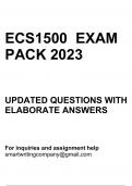 ECS1500 EXAM PACK 2023