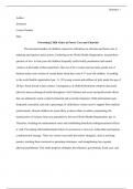 Preventing Child Abuse in Foster Care: Often, we think of a formal argument essay as a pro/con type of argument or maybe as a presentation of a solution or a call to action. However, these types of writings are more debates or final recommendation types o