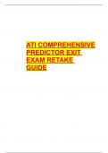 ATI COMPREHENSIVE PREDICTOR EXIT EXAM RETAKE GUIDE 2019