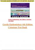 Gordis Epidemiology 6th Edition Celentano Test Bank