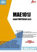 MAE101J PORTFOLIO 2023 [May/June _Main Exam Answers]