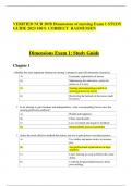 VERIFIED NUR 2058 Dimensions of nursing Exam 1 STUDY GUIDE 2023 100% CORRECT  RASMUSSEN