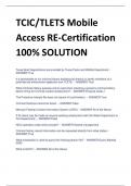 TCIC/TLETS Mobile  Access RE-Certification 100% SOLUTION