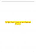 PSY-205 Week 3 Prevention and Treatment Brochure