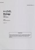 AQA A-LEVEL Biology Paper 1 Mark scheme 7402/1 Specimen Paper JUNE 2022