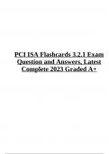 PCI ISA  Exam Flashcards Question and Answers Latest Complete 2023 (Already Graded A+)