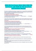 HESI RN Exit Exam 2023/ 2024 HESI RN  Exit Exam with NGN All 160 Questions  and Answers Recent