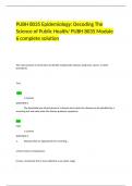  PUBH 8035 Epidemiology: Decoding The Science of Public Health/ PUBH 8035 Module 6 complete solution 