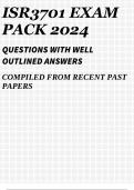 ISR3701 EXAM PACK 2024