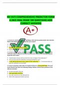 RN VATI COMPREHENSIVE PREDICTOR 2023 FORM A, B AND C VATI RN COMPREHENSIVE PREDICTOR 2023 FORM A, B AND C EACH FORM CONTAINS 180 QUESTIONS AND ANSWERS GRADED A PACKAGE DEAL